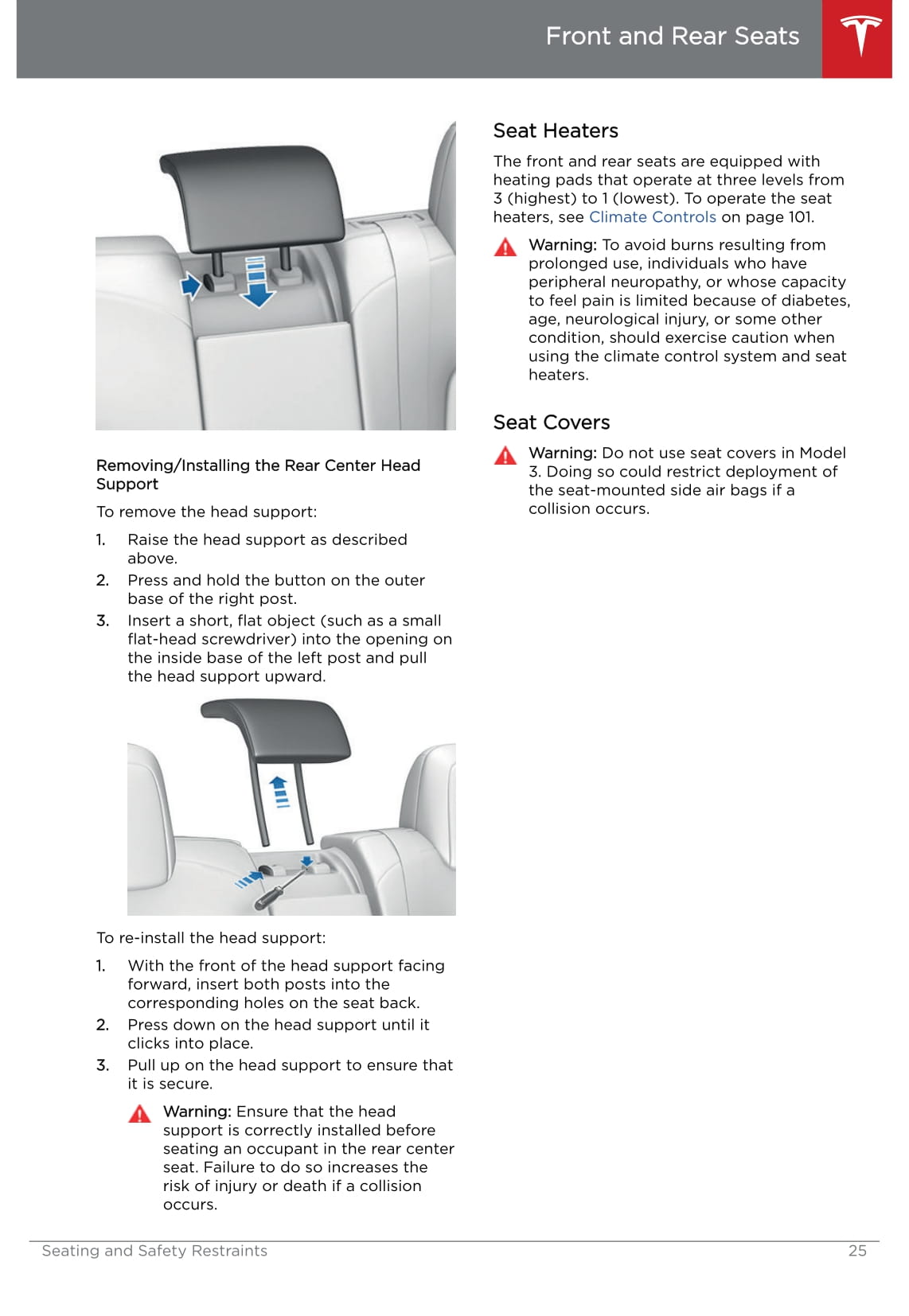 2019 Tesla Model 3 Owner's Manual | English