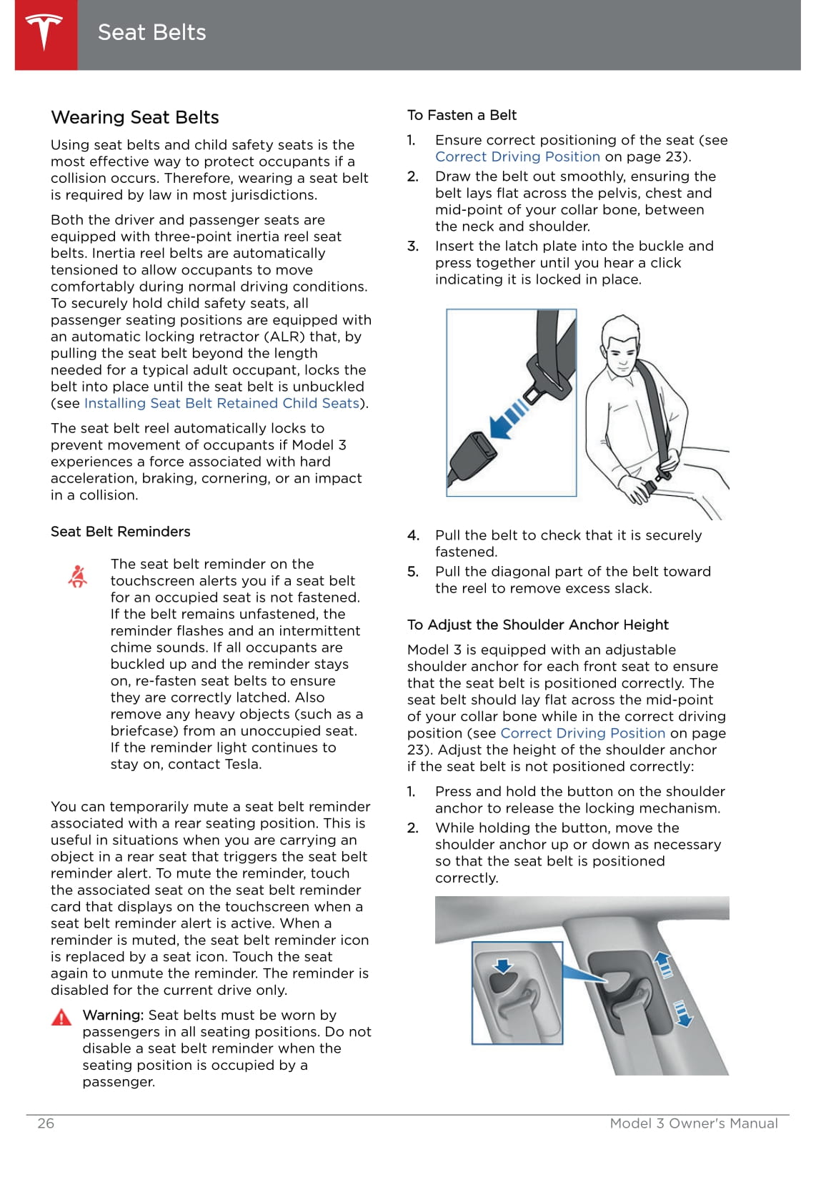 2019 Tesla Model 3 Owner's Manual | English