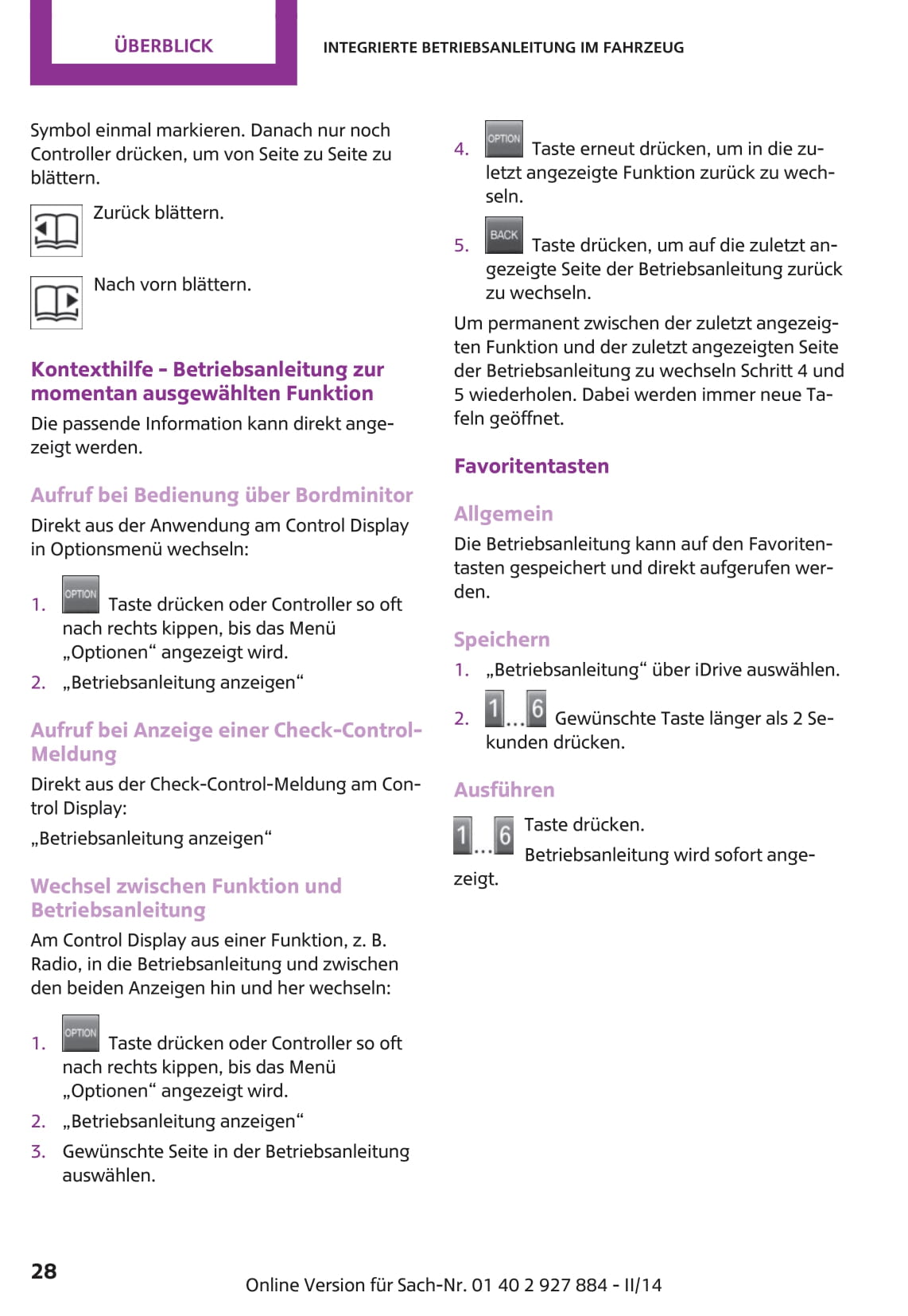 2014-2018 Mini Mini Bedienungsanleitung | Deutsch