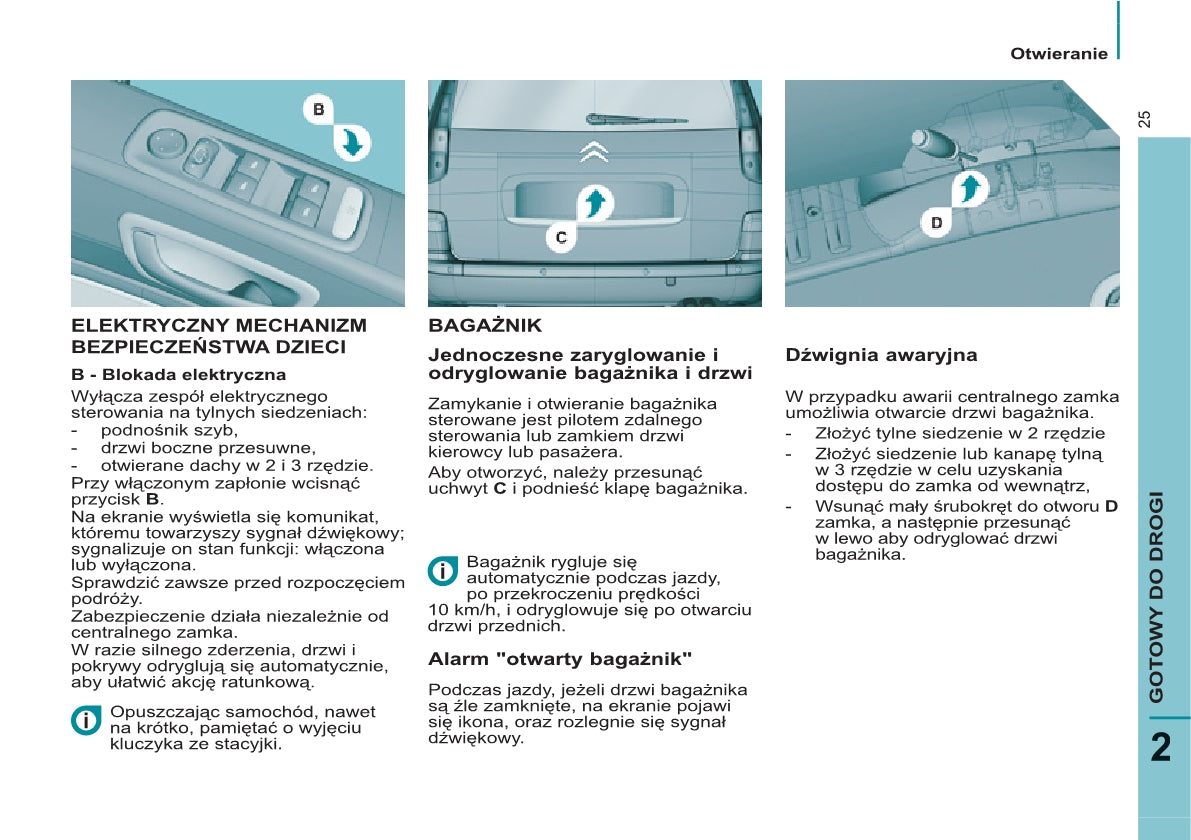 2013-2014 Citroën C8 Bedienungsanleitung | Polnisch