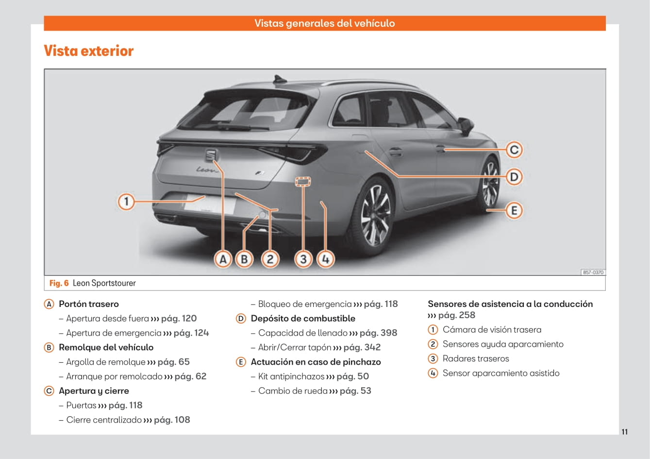 2020-2023 Seat Leon Bedienungsanleitung | Spanisch