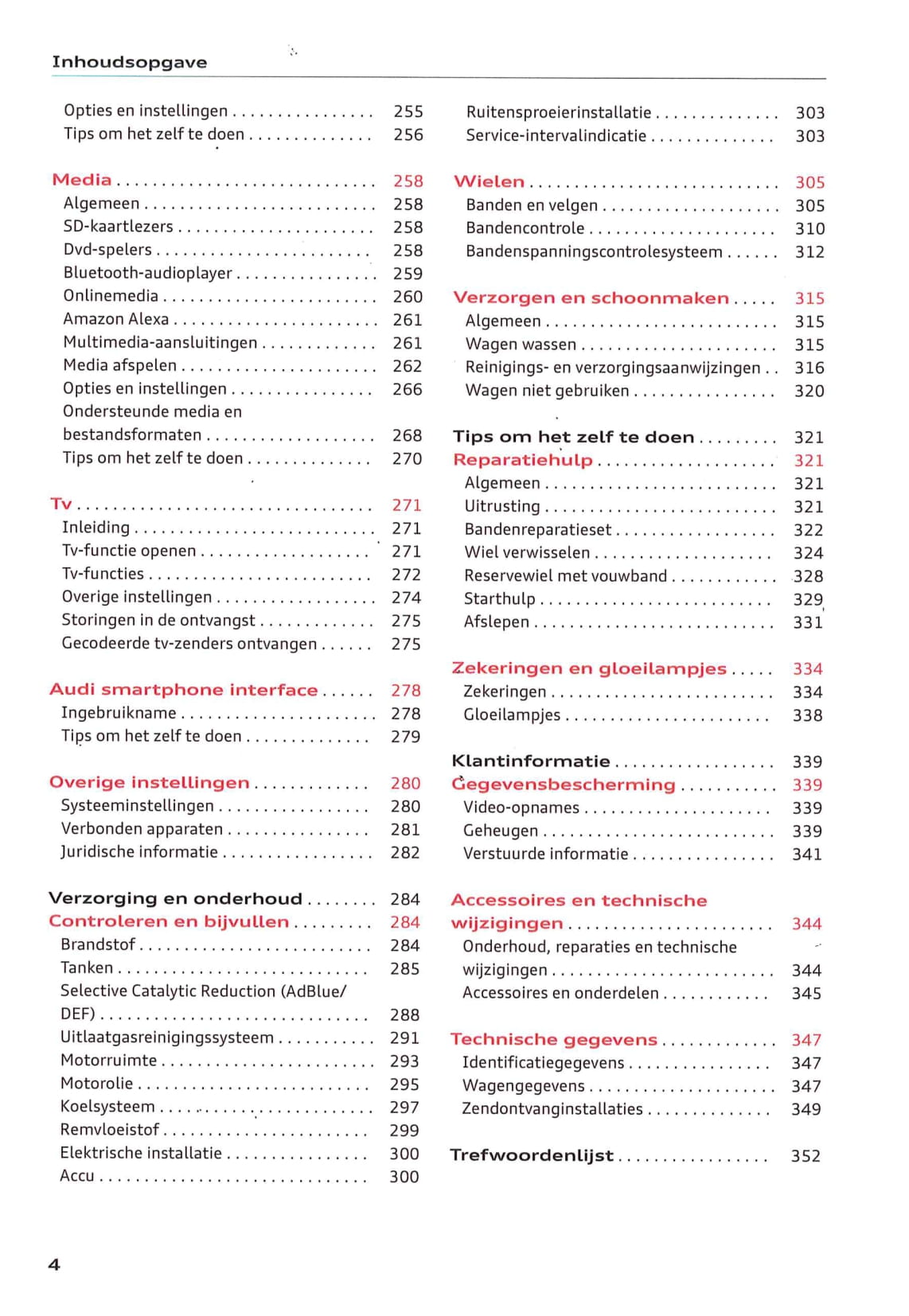 2018-2023 Audi Q8/SQ8 Owner's Manual | Dutch
