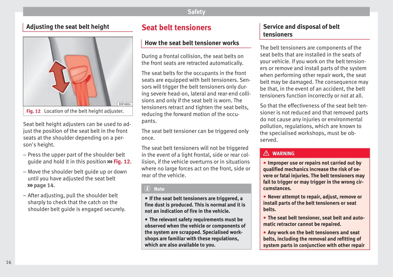 2009-2015 Seat Altea Bedienungsanleitung | Englisch