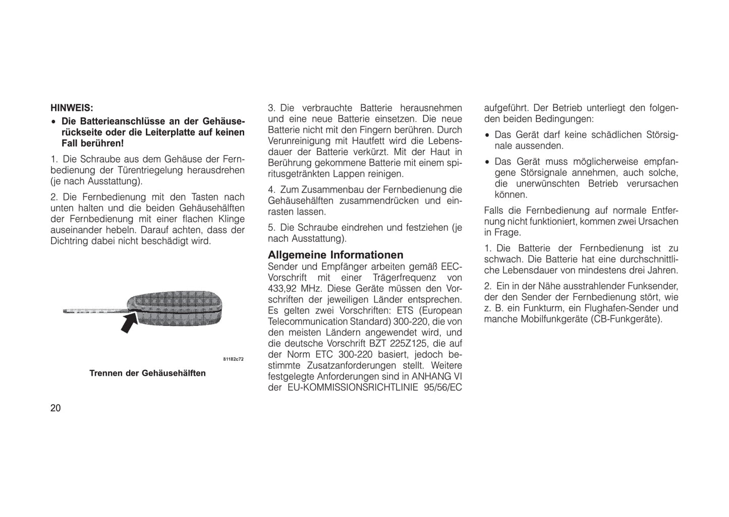 2008-2011 Jeep Cherokee Bedienungsanleitung | Deutsch