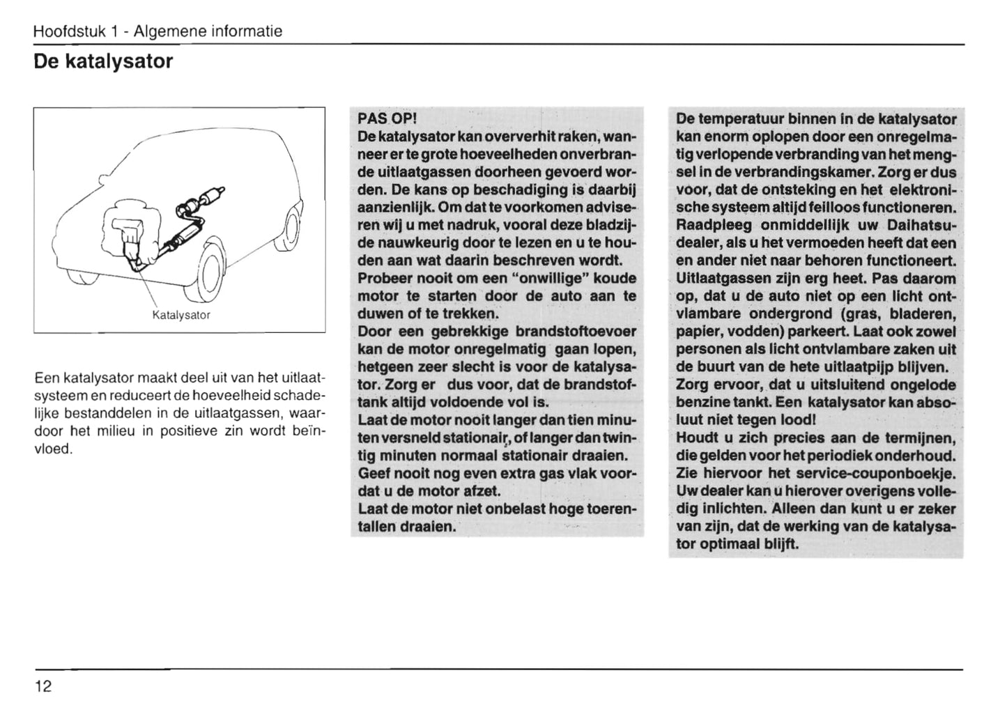 1999-2002 Daihatsu Move Owner's Manual | Dutch