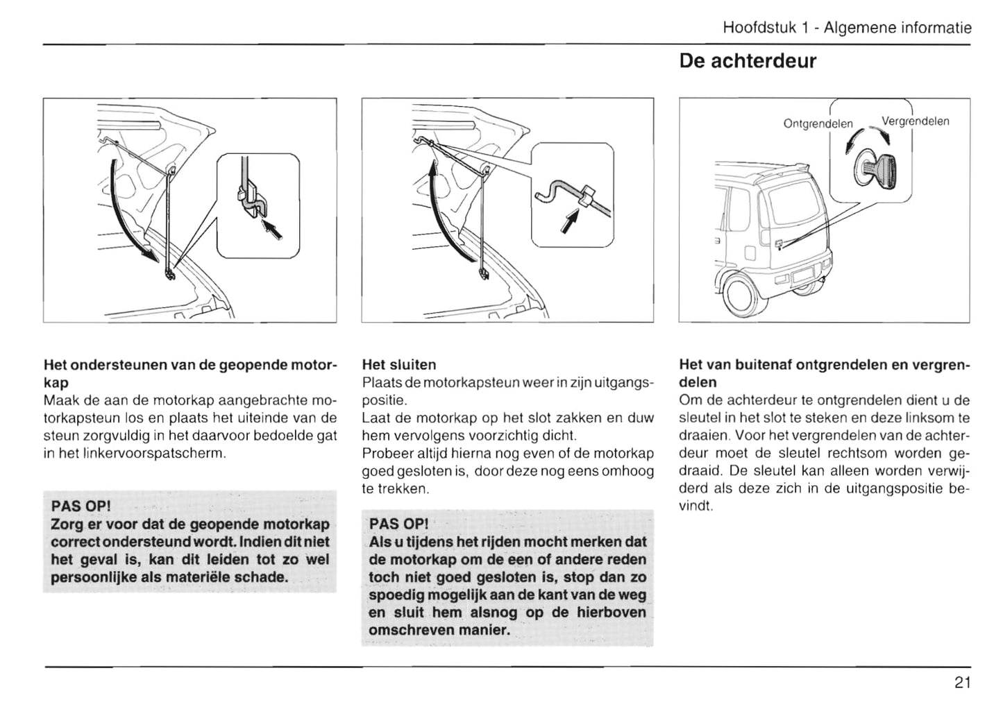 1999-2002 Daihatsu Move Owner's Manual | Dutch