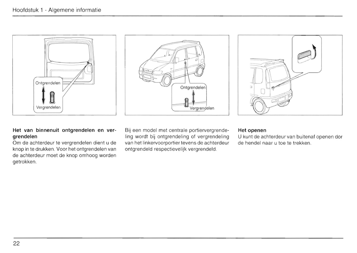 1999-2002 Daihatsu Move Owner's Manual | Dutch