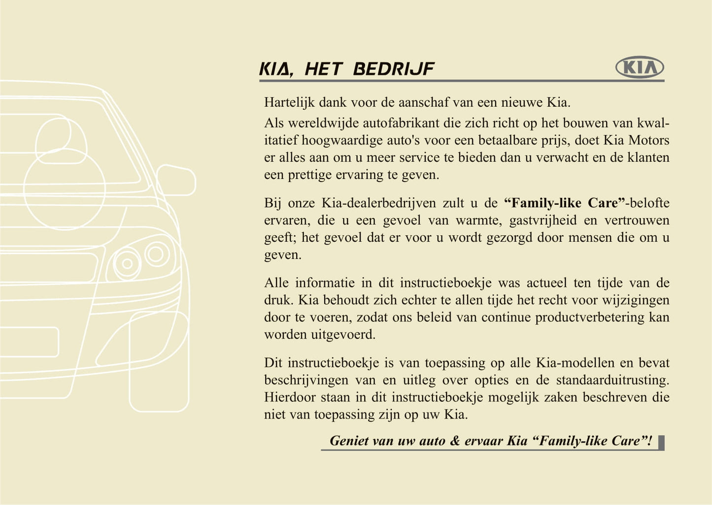2012-2013 Kia Cee'd Owner's Manual | Dutch