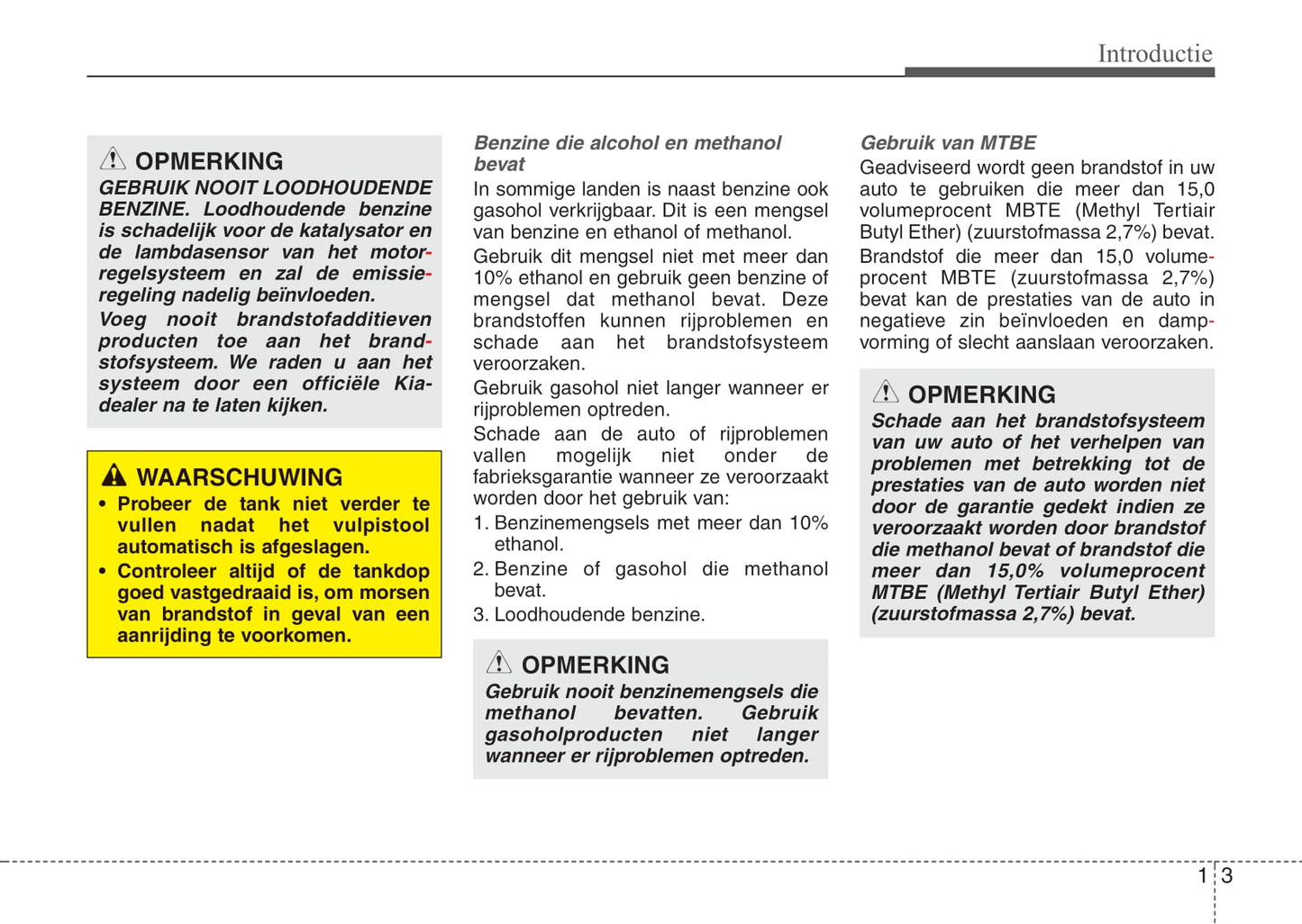2012-2013 Kia Cee'd Owner's Manual | Dutch