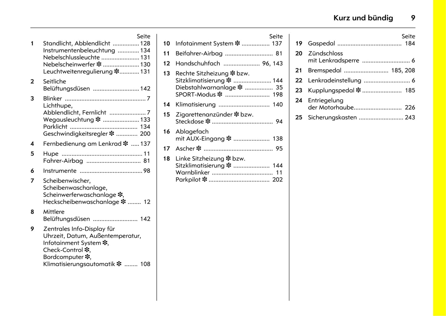 2005-2008 Opel Signum Owner's Manual | German