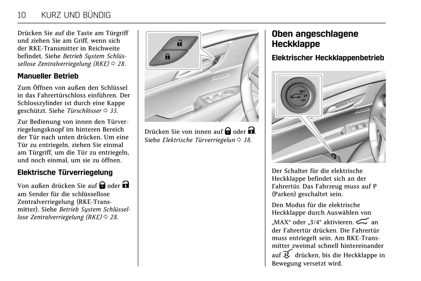 2017-2018 Cadillac XT5 Bedienungsanleitung | Deutsch