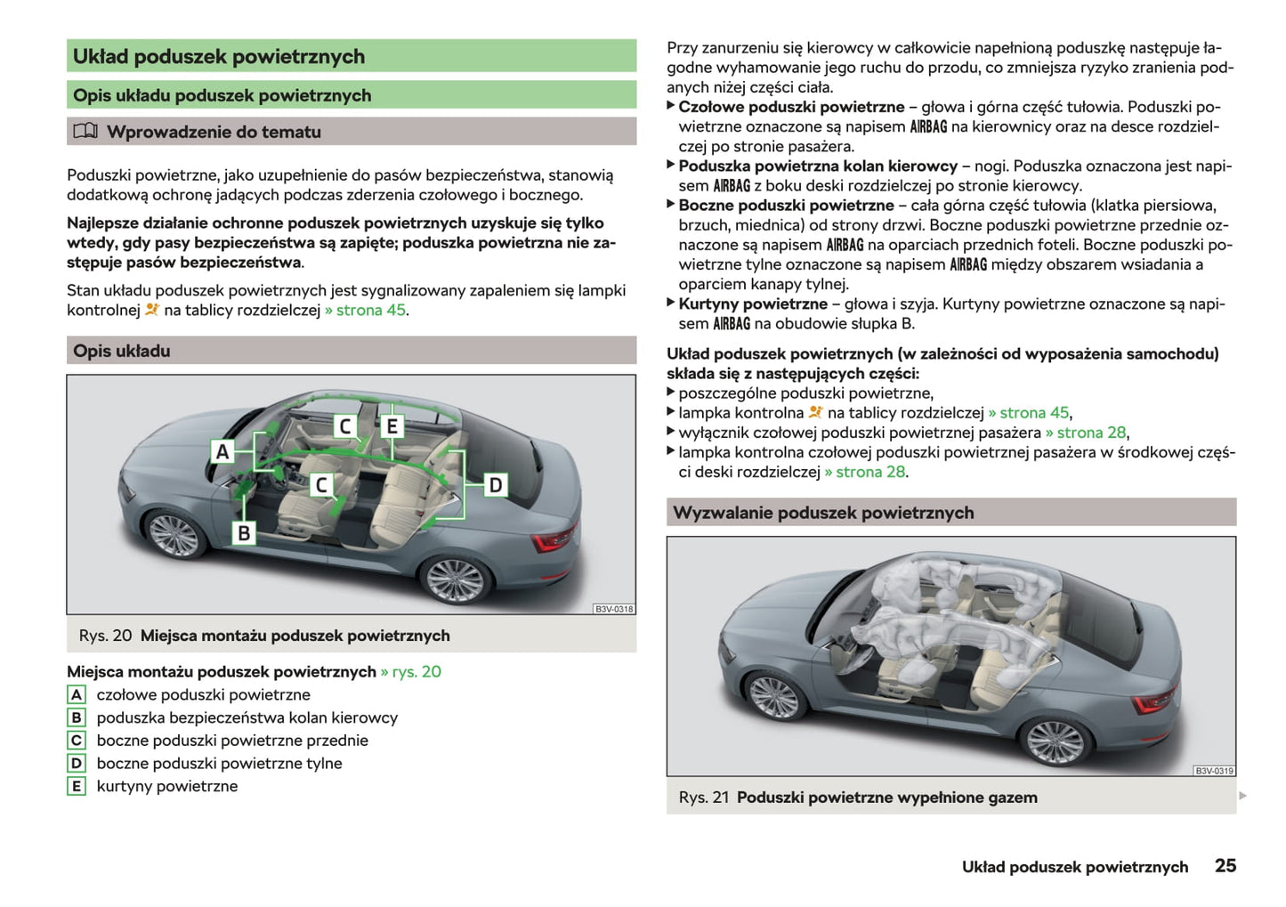2015-2019 Skoda Superb Bedienungsanleitung | Polnisch