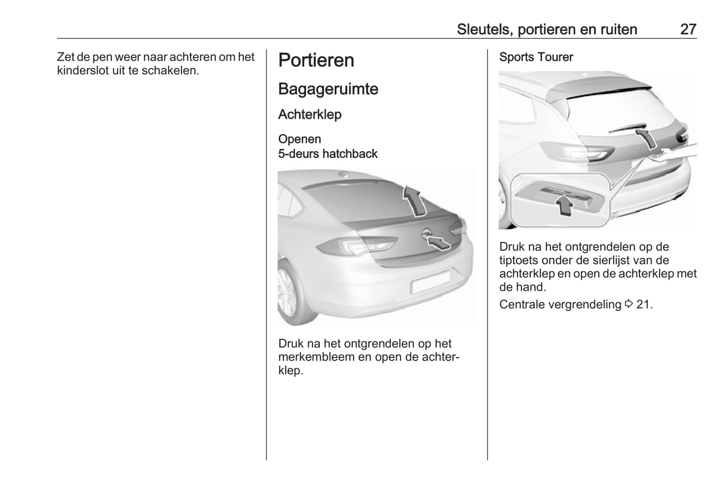 2017 Opel Insignia Owner's Manual | Dutch