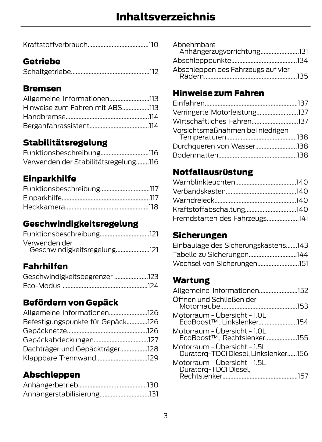 2014-2015 Ford Tourneo Courier / Transit Courier Bedienungsanleitung | Deutsch