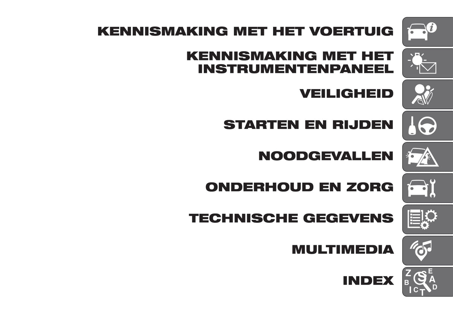 2018-2019 Fiat 500X Bedienungsanleitung | Niederländisch