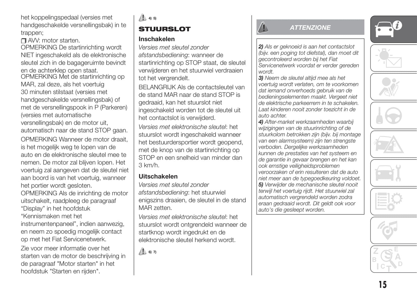 2018-2019 Fiat 500X Bedienungsanleitung | Niederländisch