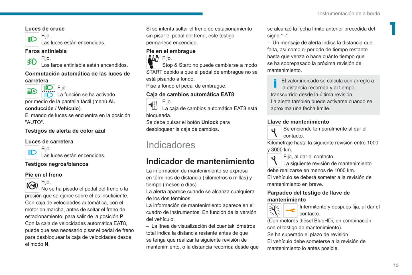 2020-2021 Peugeot 308 Owner's Manual | Spanish