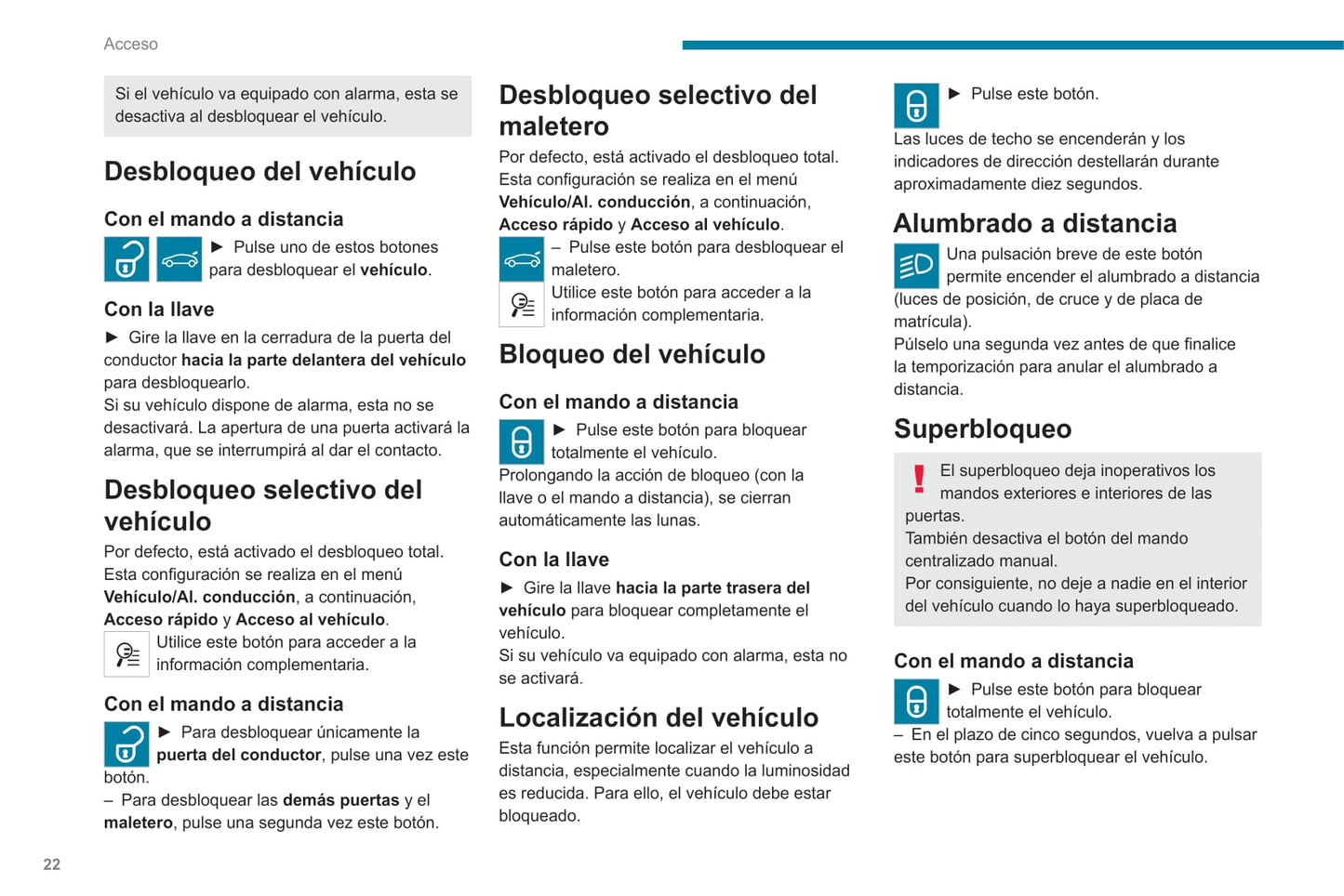2020-2021 Peugeot 308 Owner's Manual | Spanish