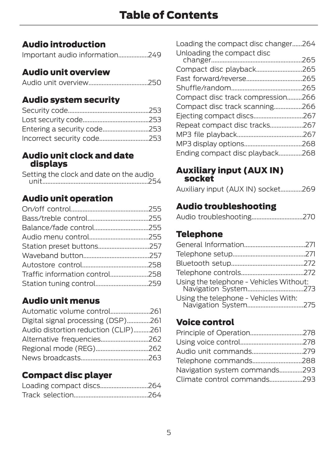 2011-2012 Ford Mondeo Owner's Manual | English