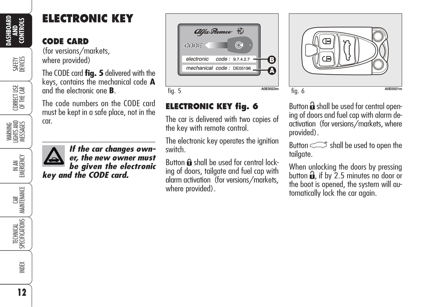2008-2013 Alfa Romeo 159 Owner's Manual | English