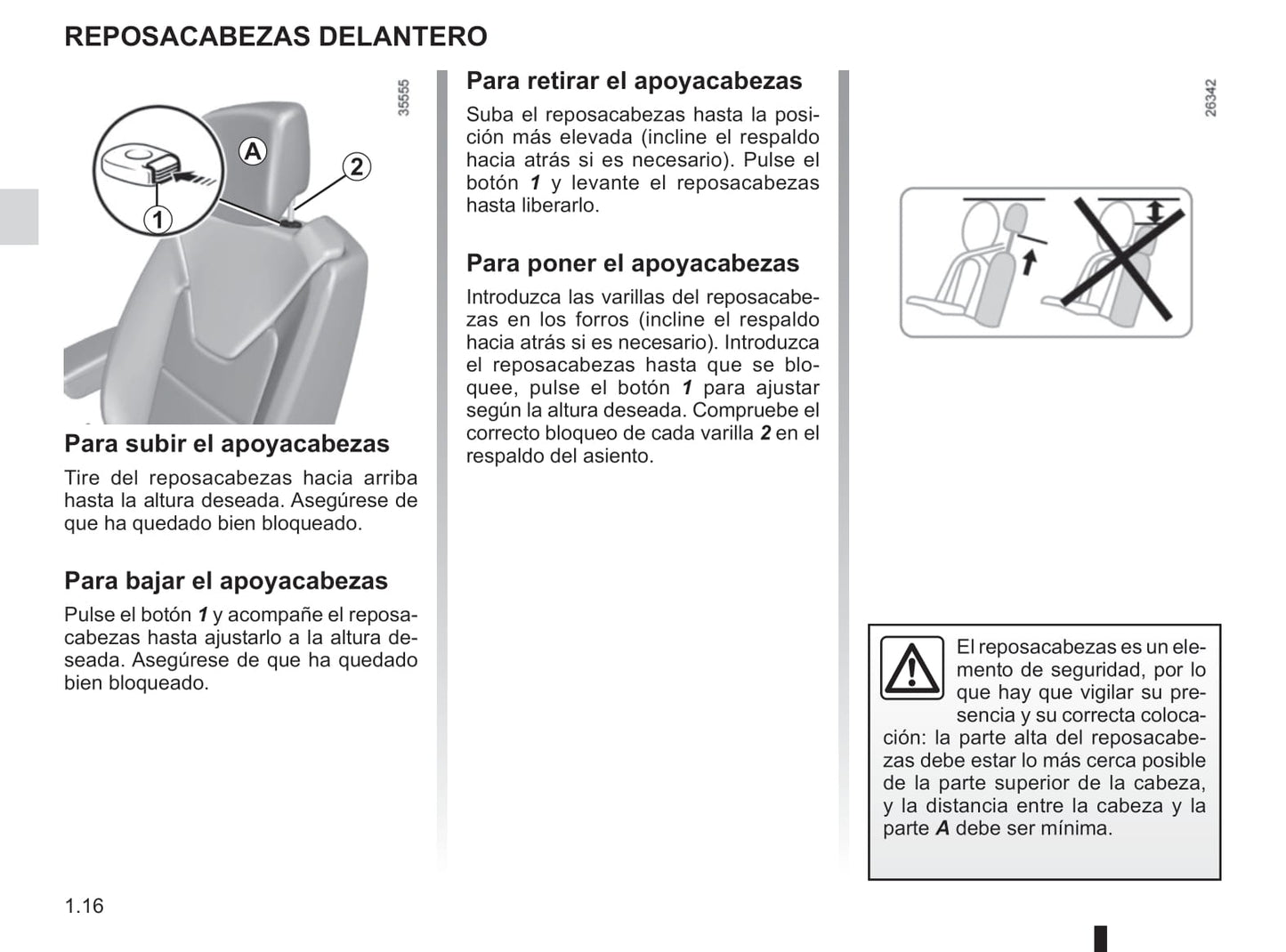 2016-2017 Renault Captur Bedienungsanleitung | Spanisch