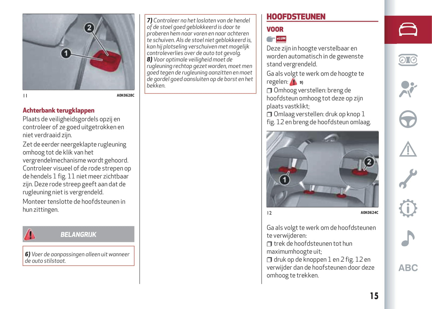 2016-2023 Alfa Romeo Giulietta Bedienungsanleitung | Niederländisch