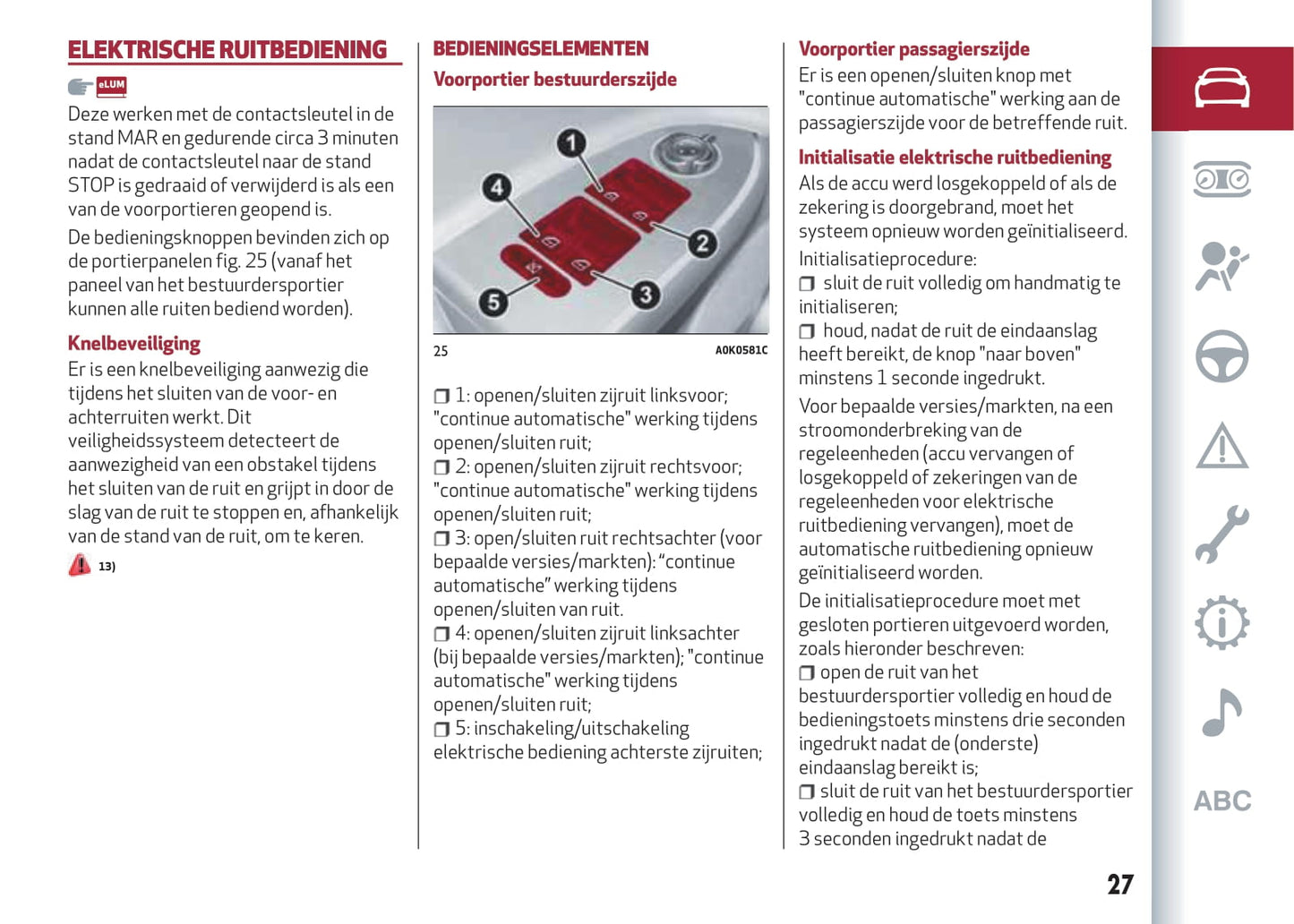 2016-2023 Alfa Romeo Giulietta Bedienungsanleitung | Niederländisch