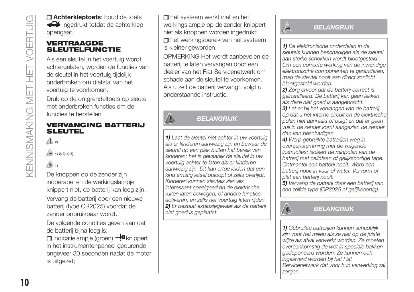 2018-2019 Fiat 124 Spider Bedienungsanleitung | Niederländisch