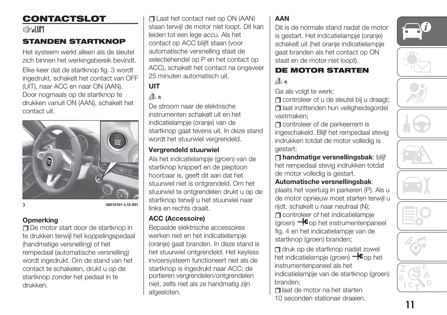 2018-2019 Fiat 124 Spider Bedienungsanleitung | Niederländisch