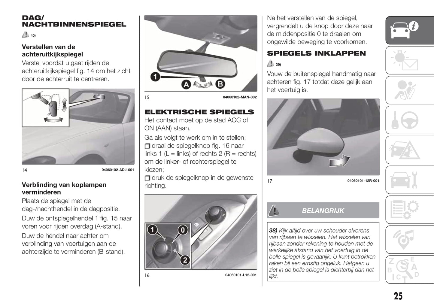 2018-2019 Fiat 124 Spider Bedienungsanleitung | Niederländisch