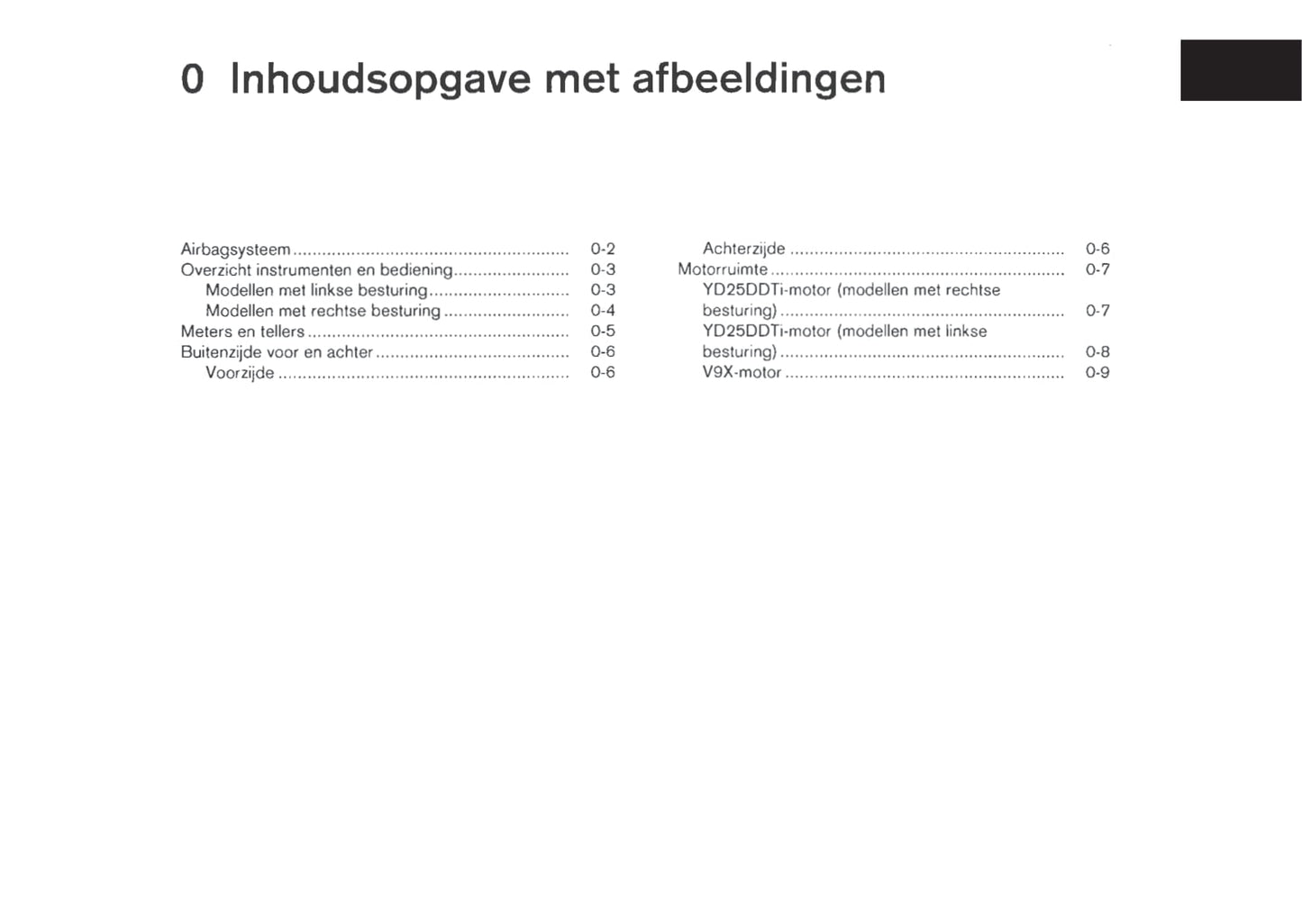 2010-2014 Nissan Navara Bedienungsanleitung | Niederländisch