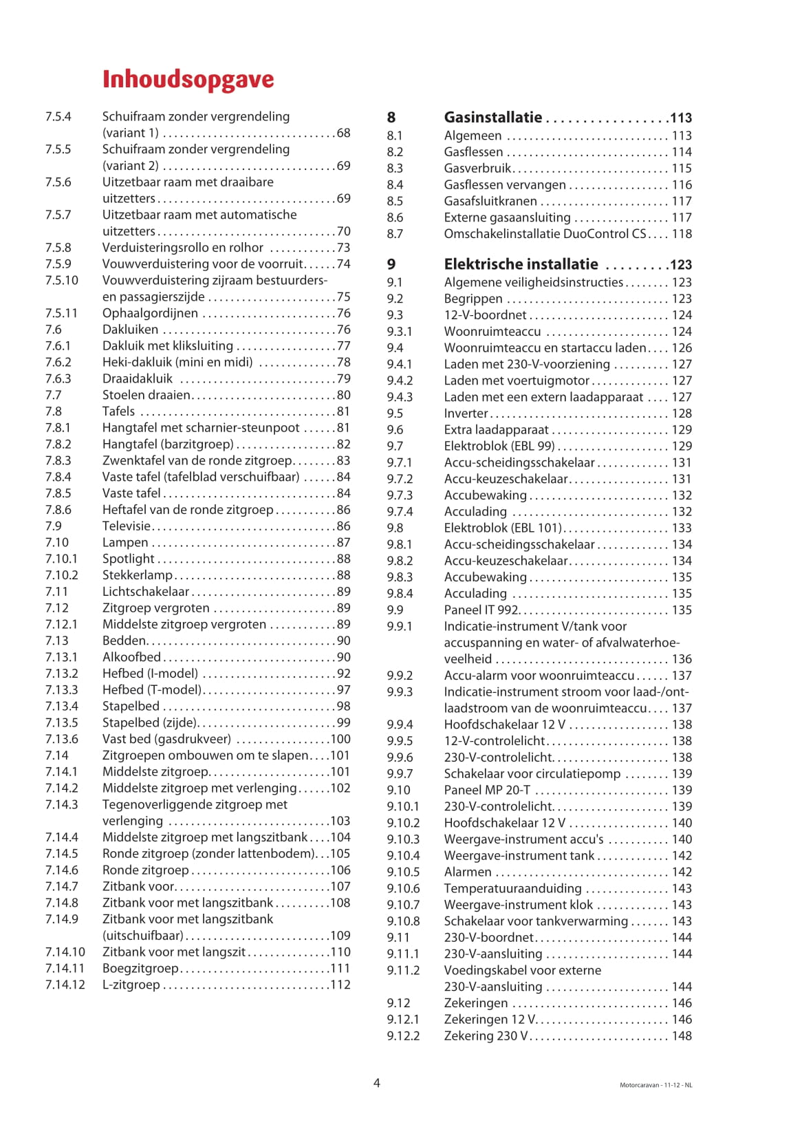 2013 Dethleffs Advantage Bedienungsanleitung | Niederländisch