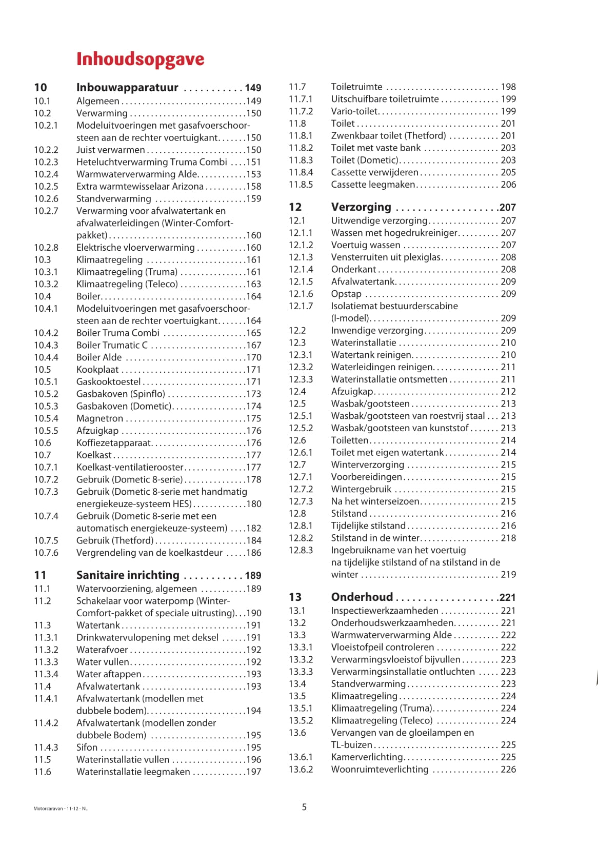 2013 Dethleffs Advantage Bedienungsanleitung | Niederländisch