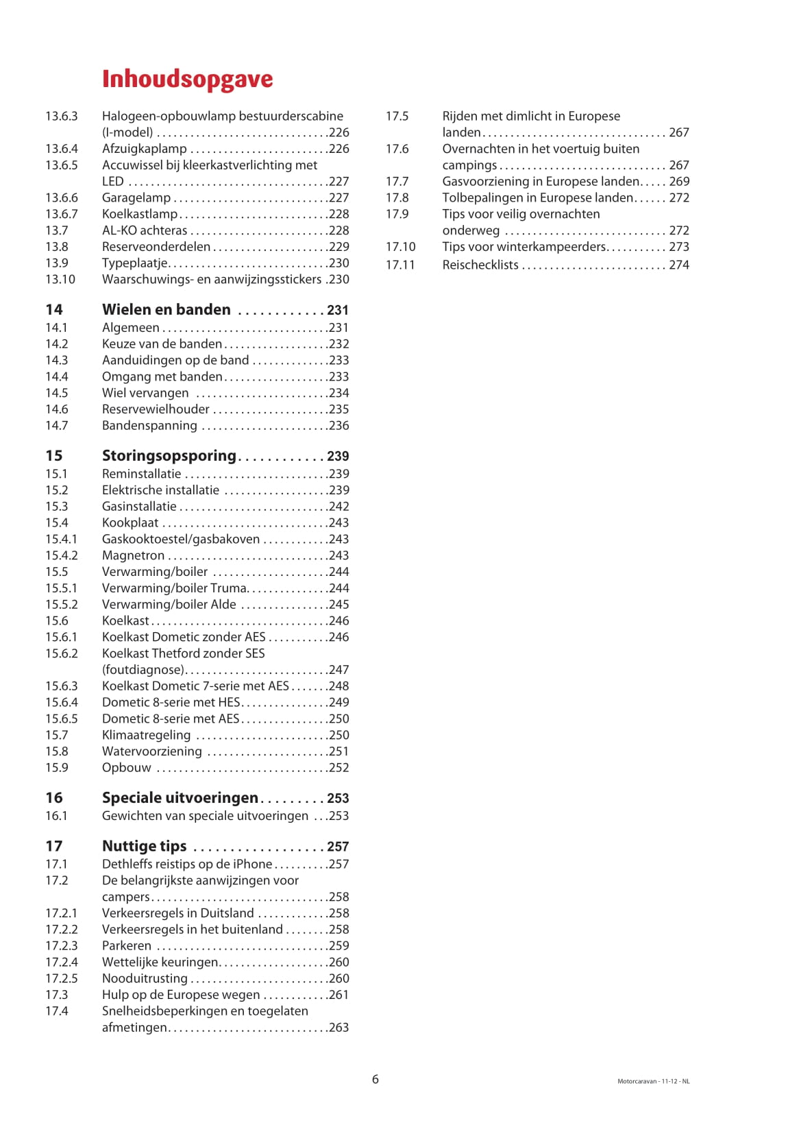 2013 Dethleffs Advantage Bedienungsanleitung | Niederländisch