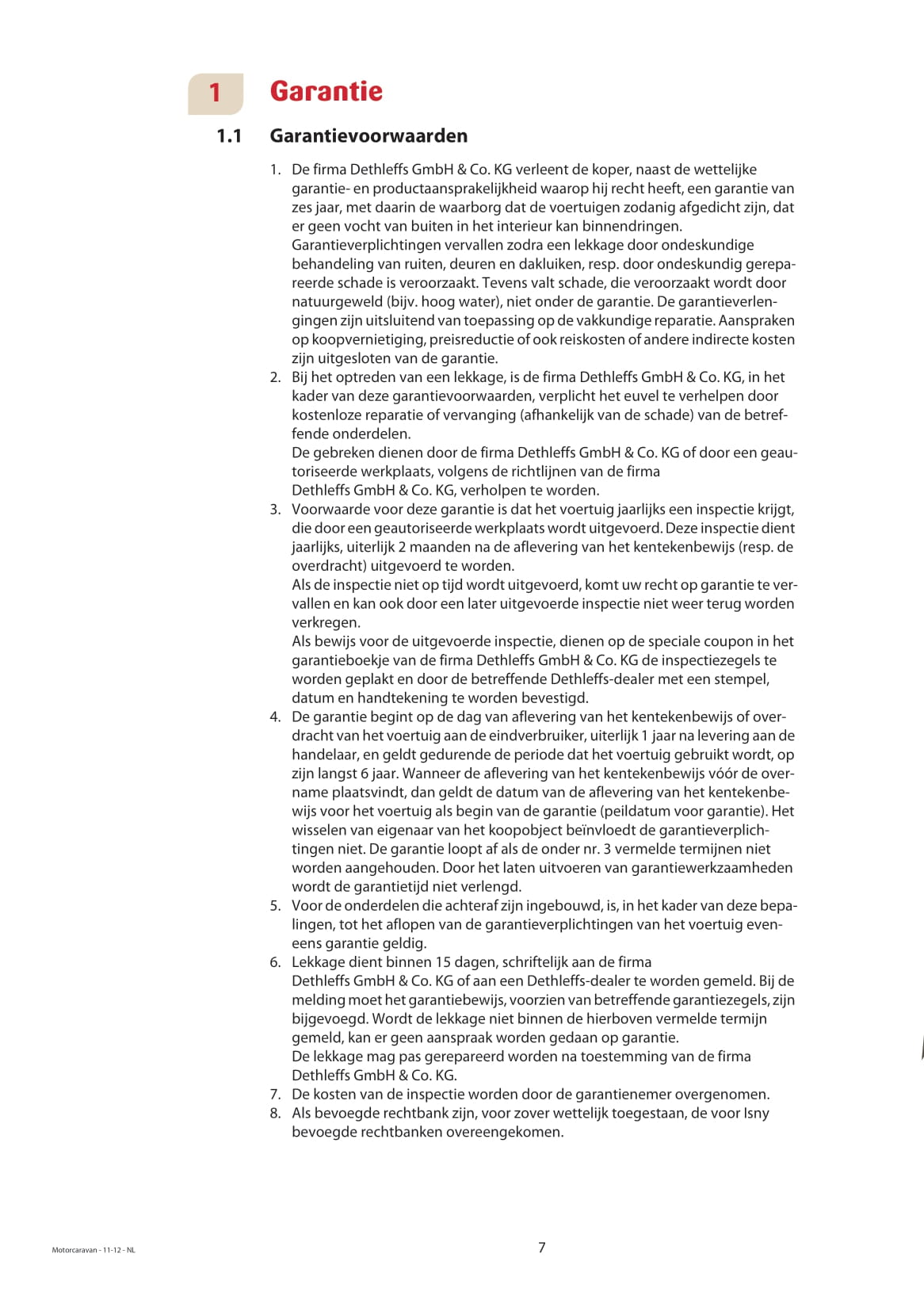 2013 Dethleffs Advantage Bedienungsanleitung | Niederländisch