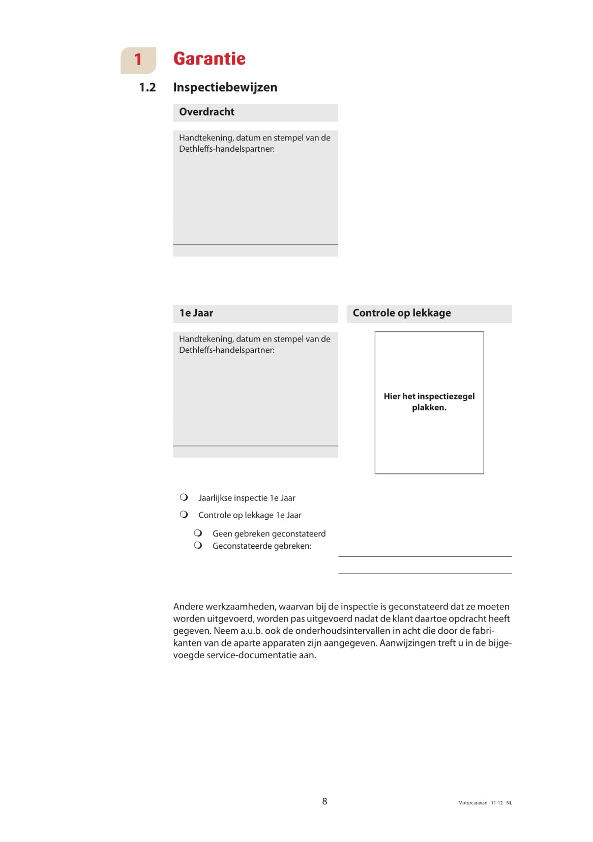 2013 Dethleffs Advantage Bedienungsanleitung | Niederländisch