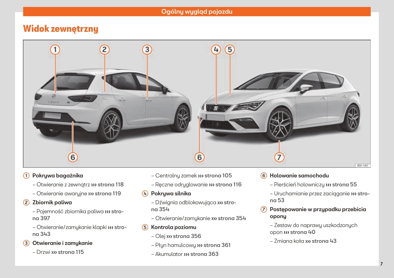 2017-2019 Seat Leon Bedienungsanleitung | Polnisch