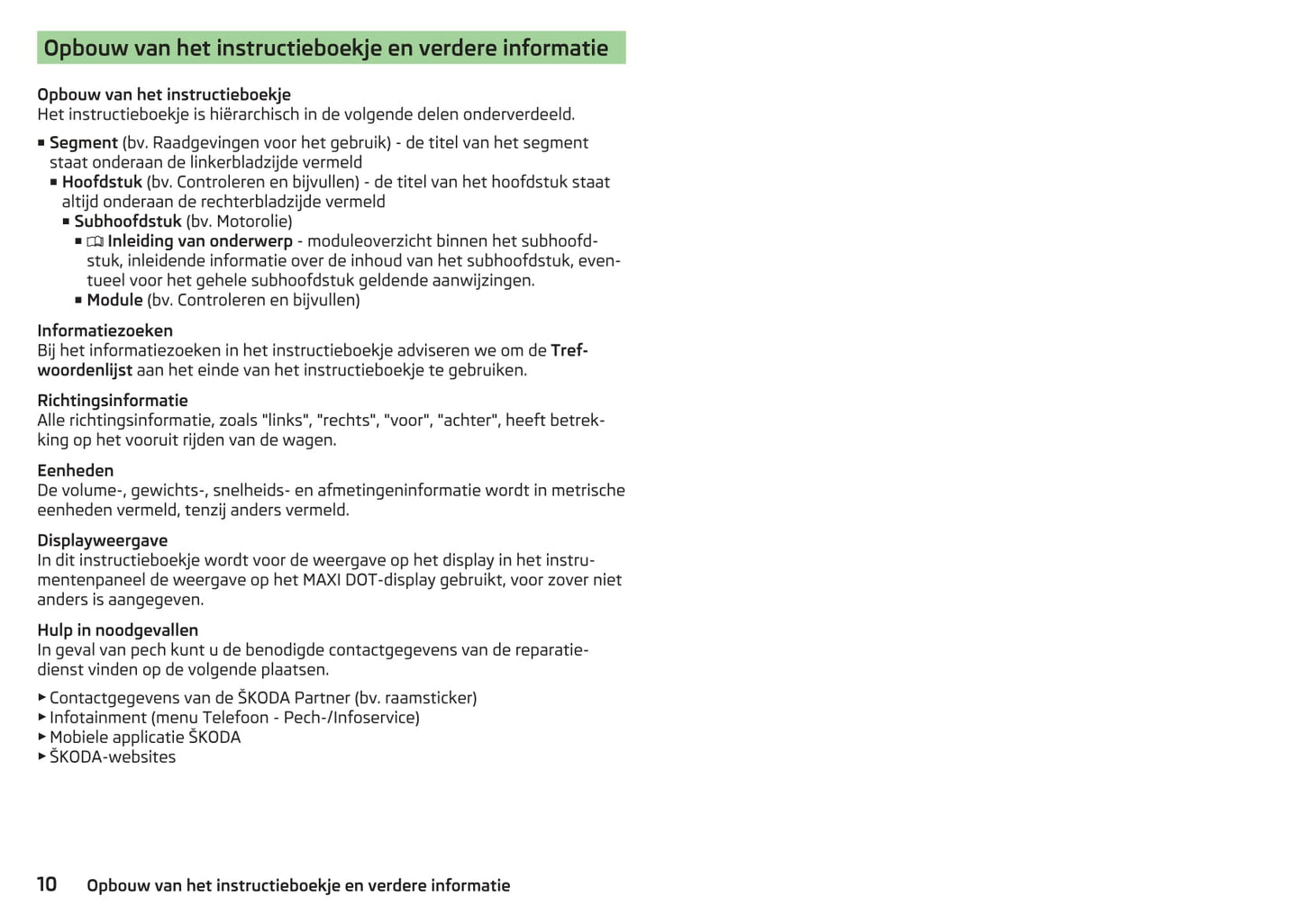 2017-2019 Skoda Octavia Bedienungsanleitung | Niederländisch
