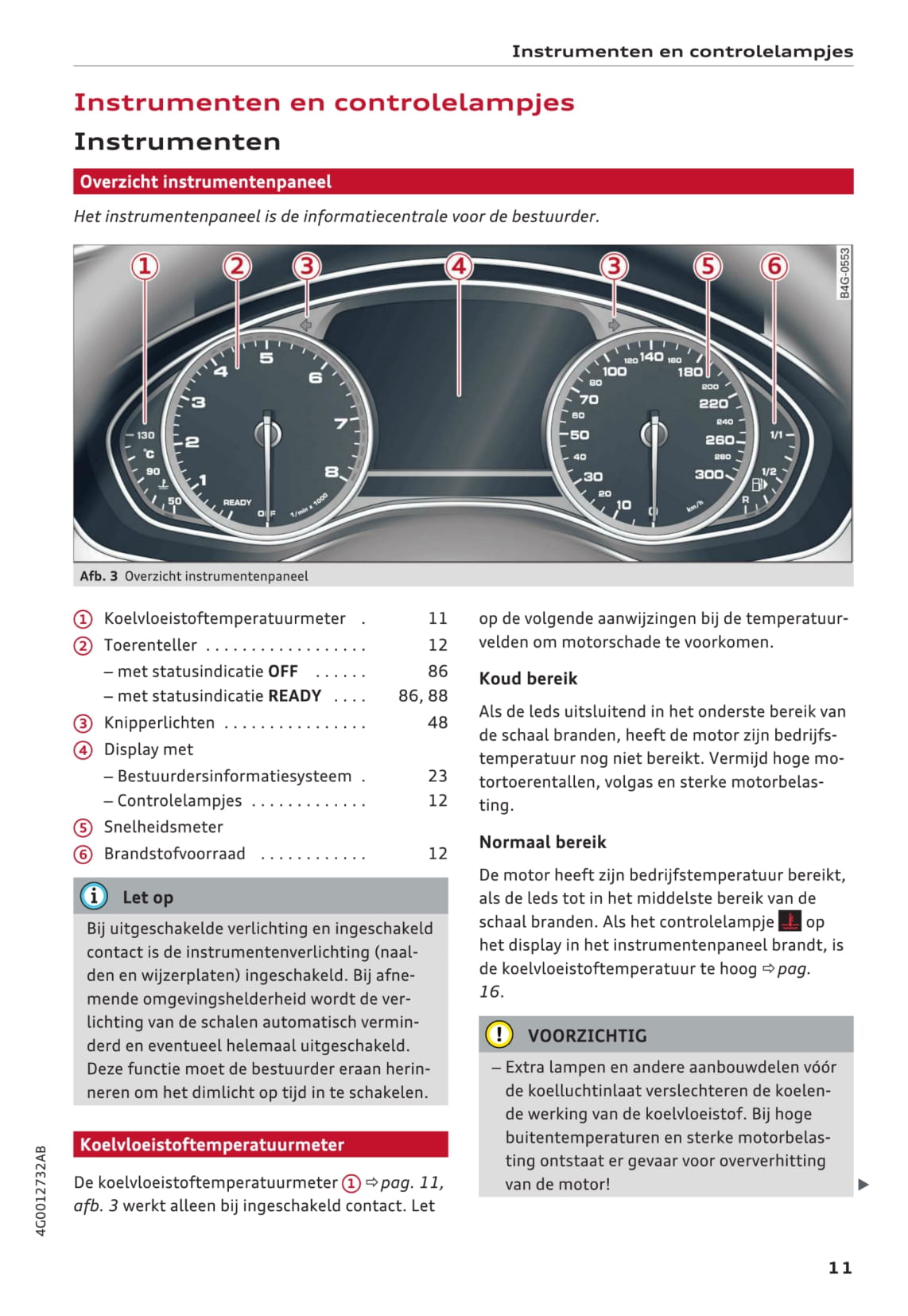 2014-2018 Audi A6 Bedienungsanleitung | Niederländisch