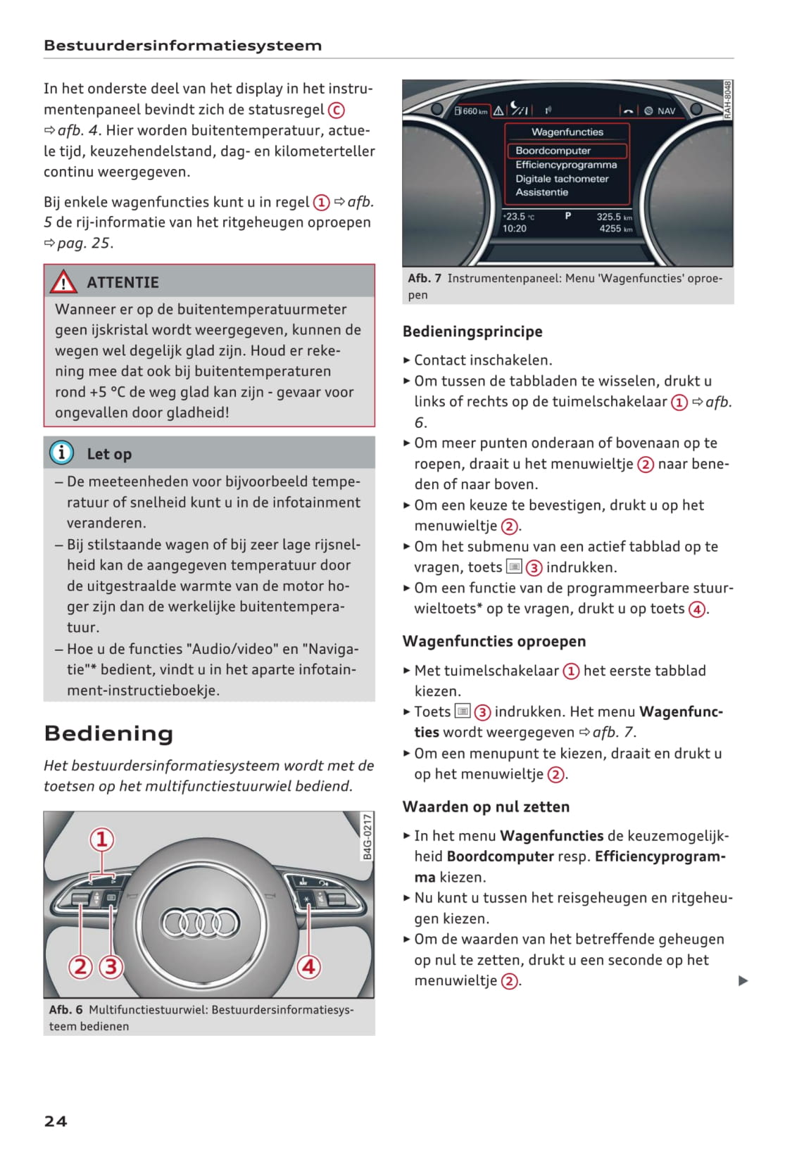 2014-2018 Audi A6 Bedienungsanleitung | Niederländisch