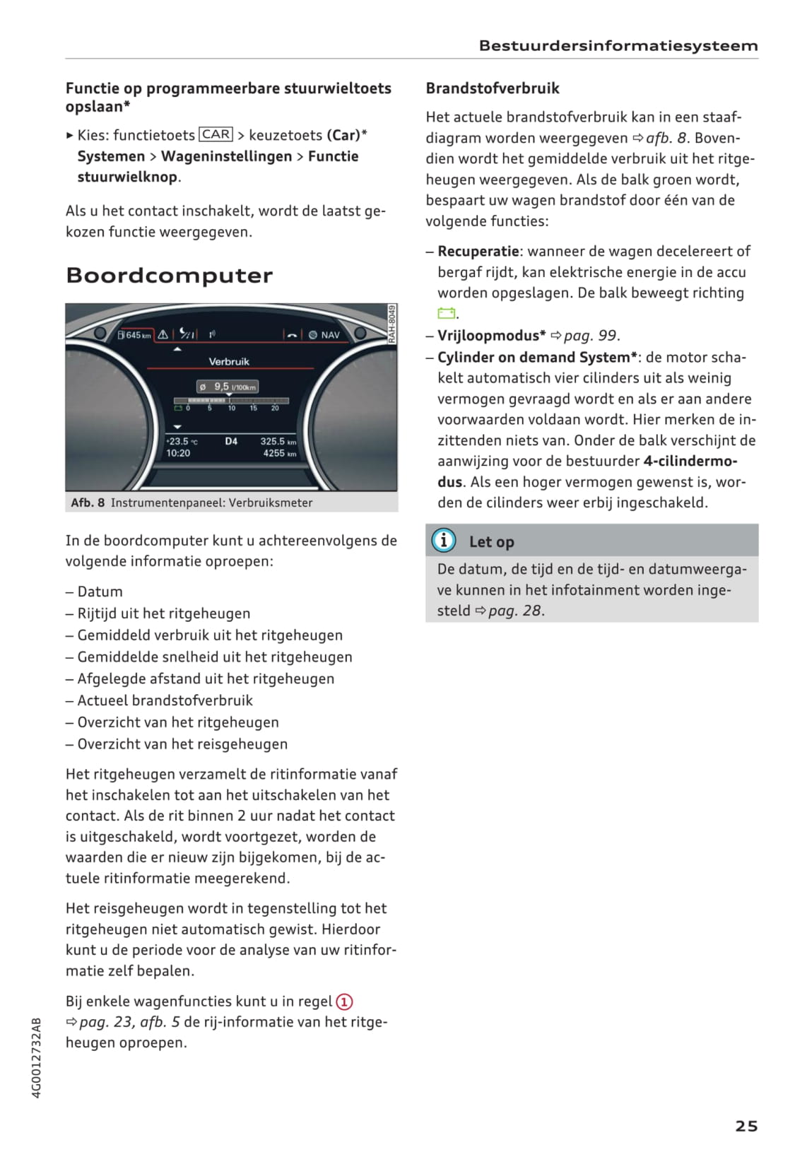 2014-2018 Audi A6 Bedienungsanleitung | Niederländisch