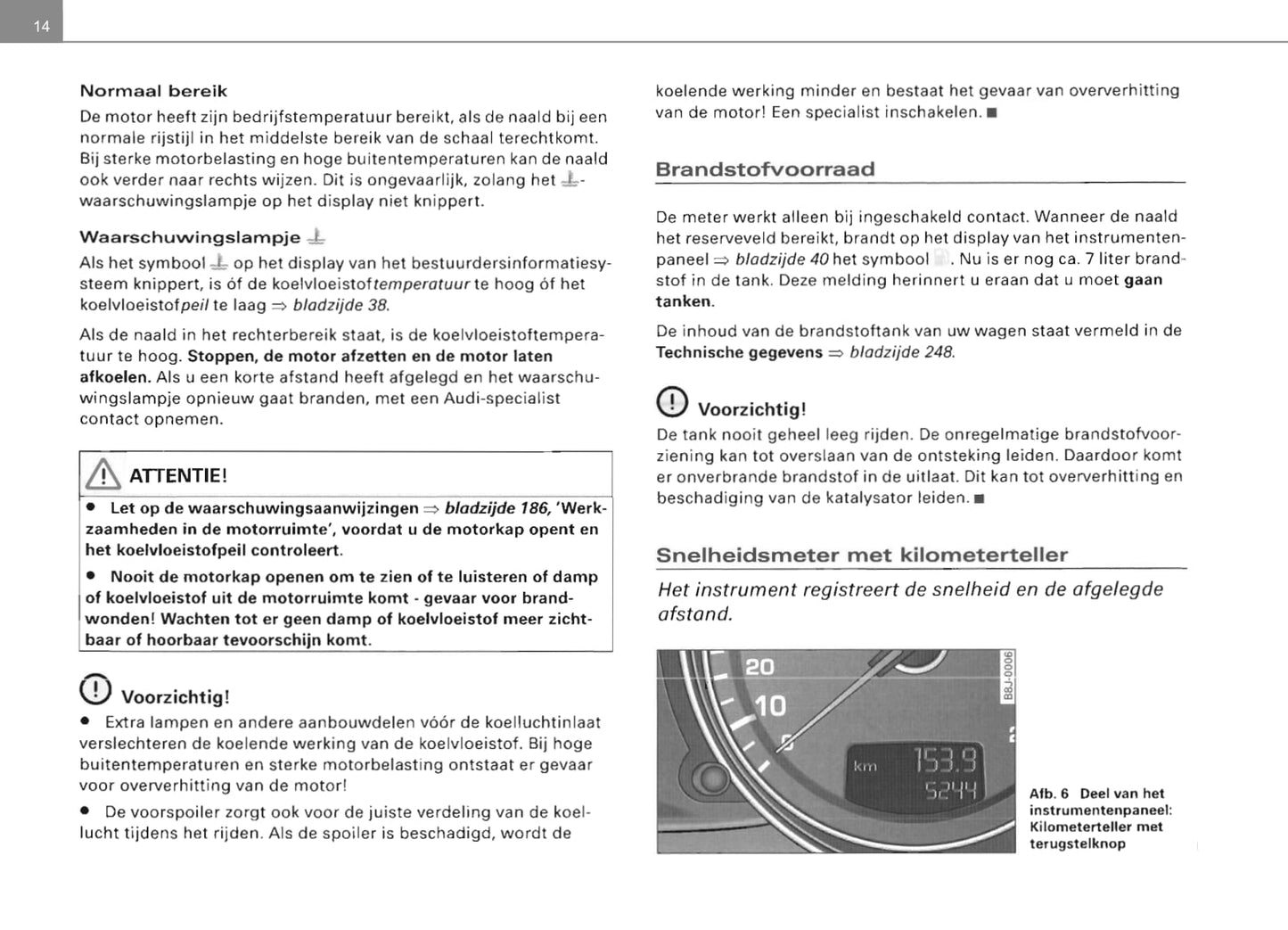 2006-2014 Audi TT Coupé Owner's Manual | Dutch