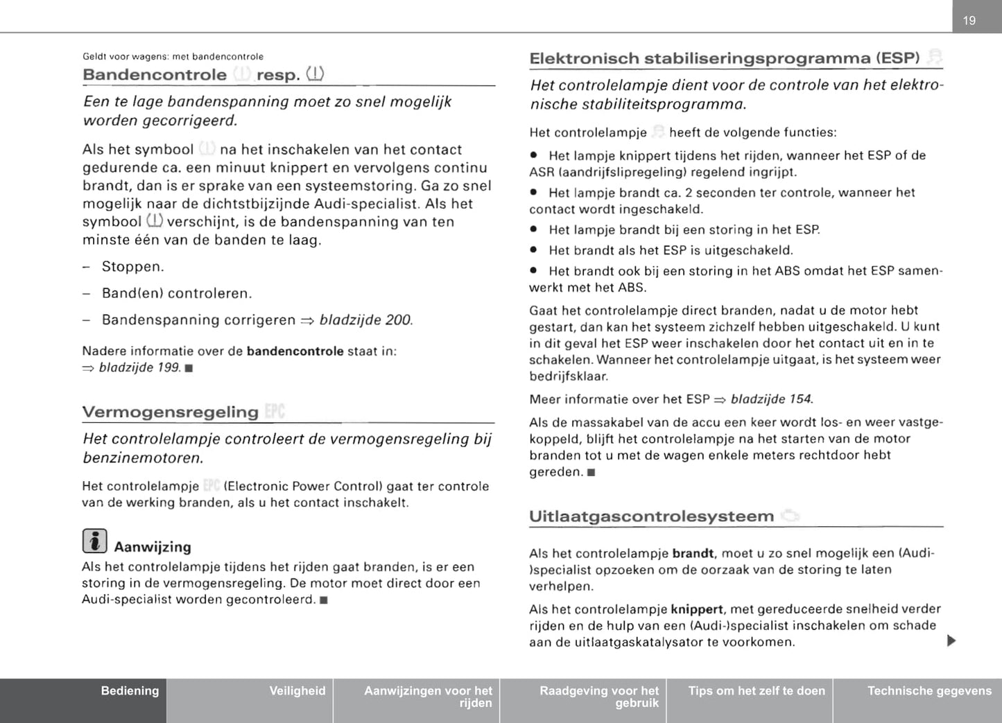 2006-2014 Audi TT Coupé Owner's Manual | Dutch