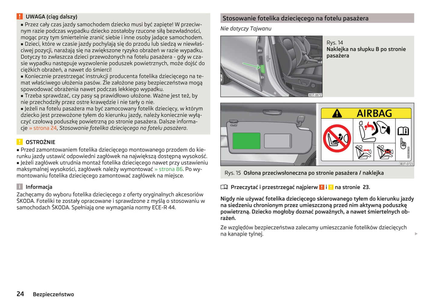 2013-2015 Skoda Superb Bedienungsanleitung | Polnisch