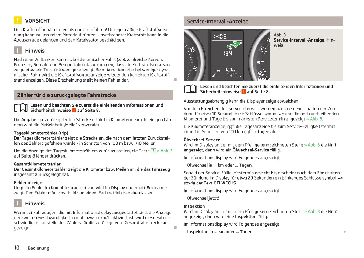 2009-2013 Skoda Yeti Bedienungsanleitung | Deutsch