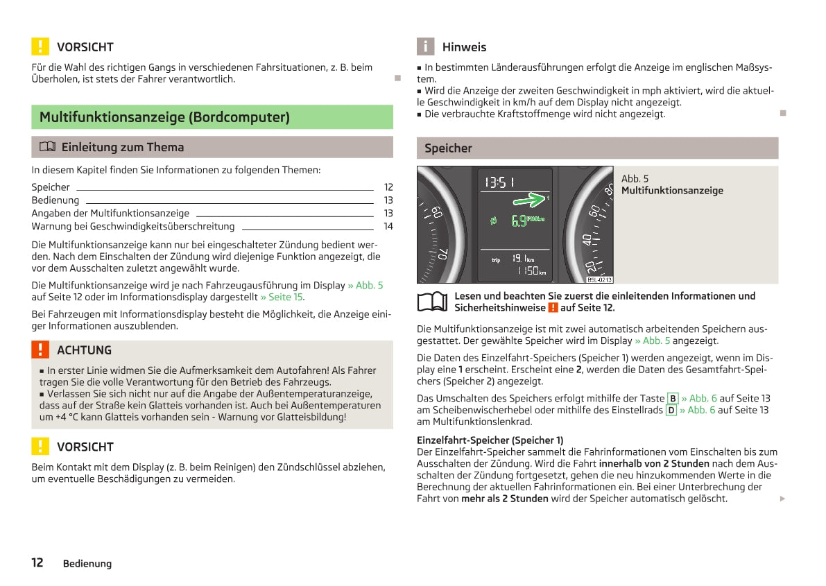 2009-2013 Skoda Yeti Bedienungsanleitung | Deutsch