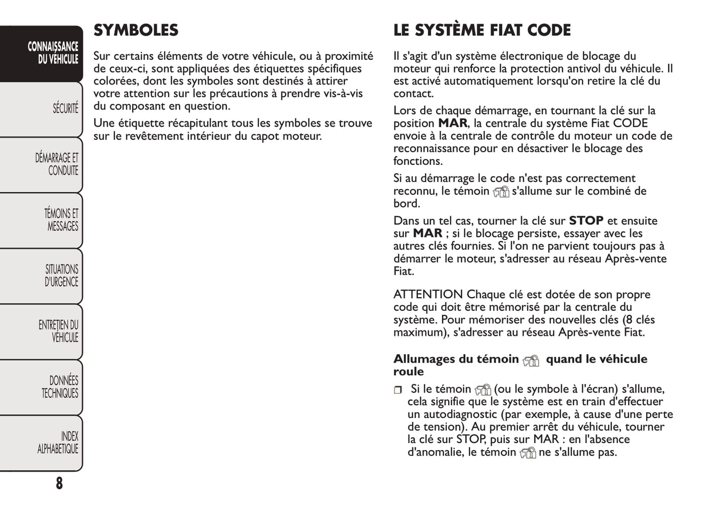 2016-2017 Fiat Fiorino Owner's Manual | French