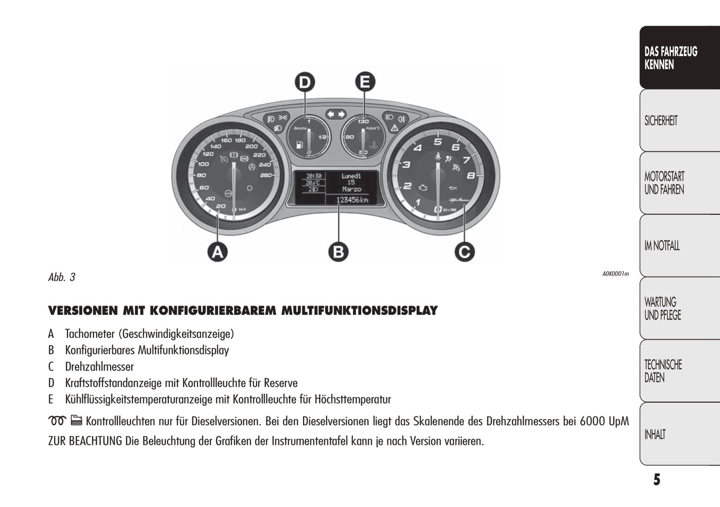 2010-2012 Alfa Romeo Giulietta Bedienungsanleitung | Deutsch