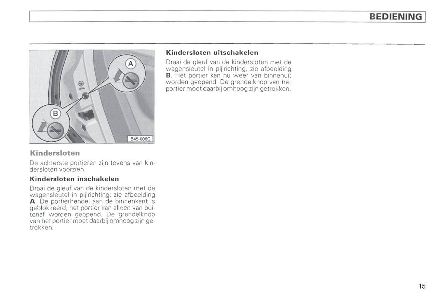 1996-2000 Volkswagen Passat Owner's Manual | Dutch