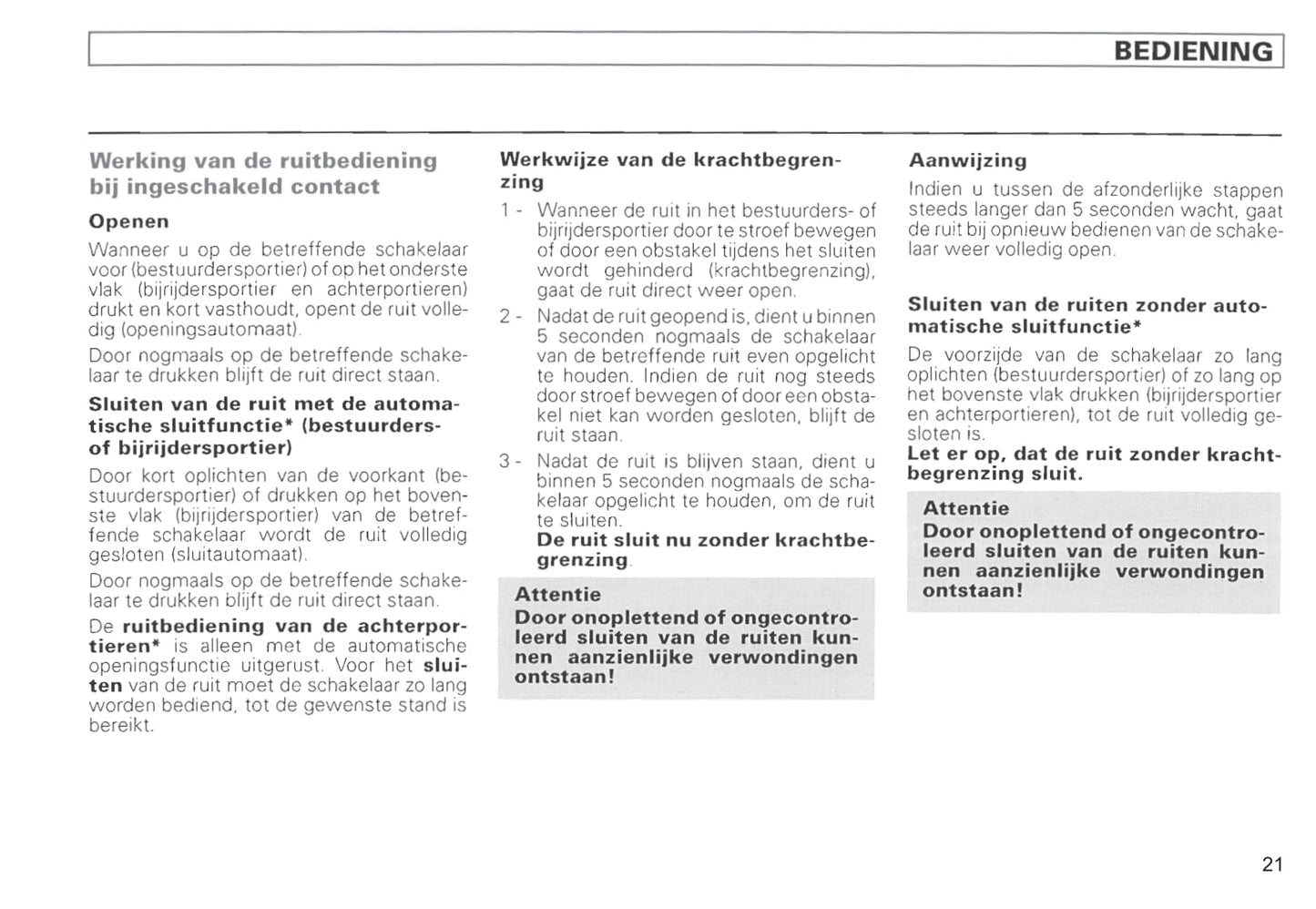1996-2000 Volkswagen Passat Owner's Manual | Dutch